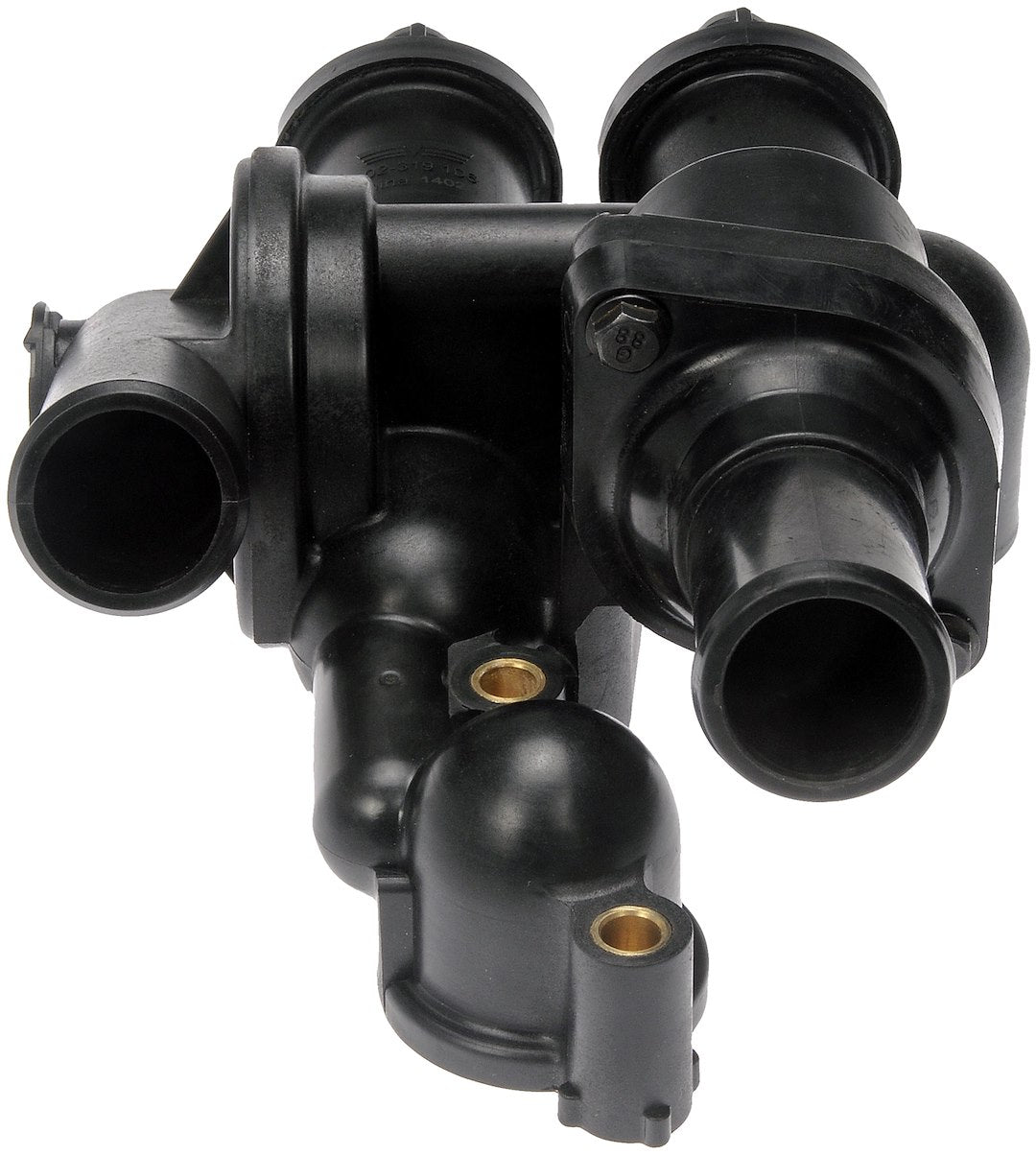Dorman 902319 Matte Black Thermostat Water Outlet - image 1