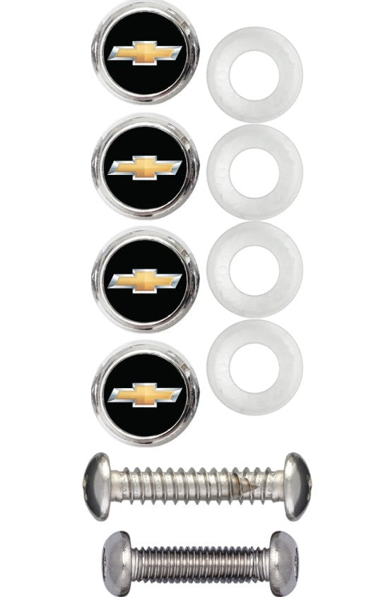 Cruiser 82801 Black Chevrolet Bowtie Bolt Caps - image 1