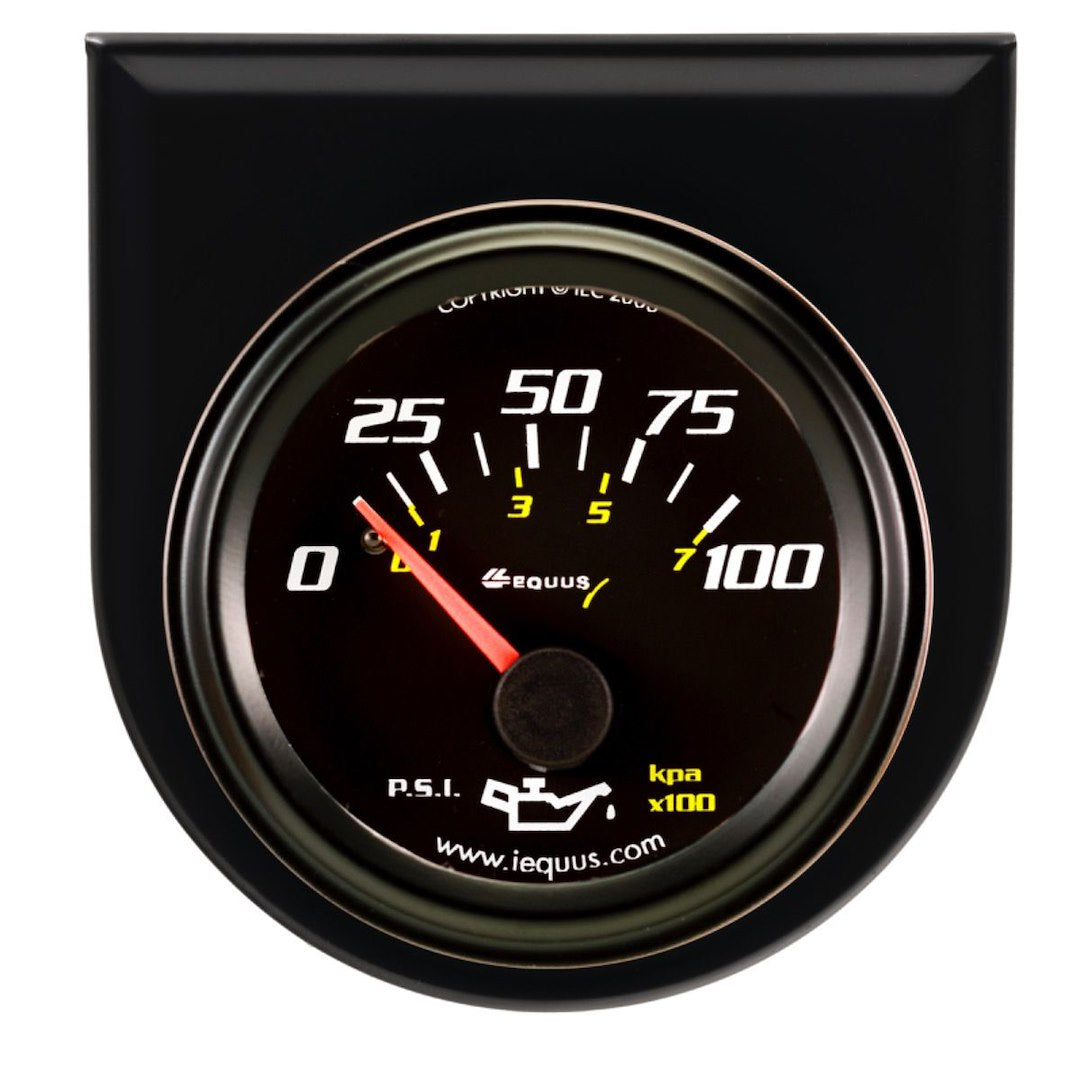 Equus E6234 Oil Pressure Gauge, 0–100 PSI