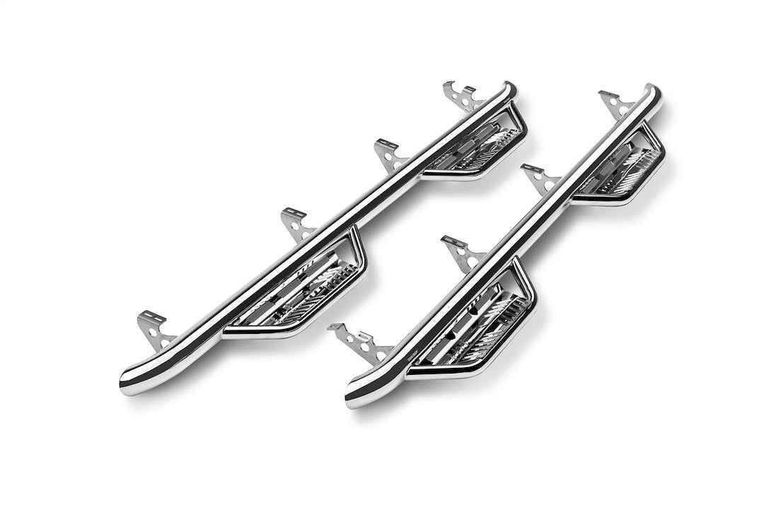 N-Fab HPD1980CCS Nerf Step Bar - 3 in, Polished Stainless