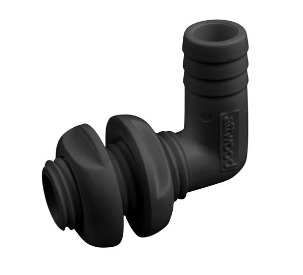 Attwood Marine 3880-1 90-Degree Thru-Hull Fitting - 3/4 in Hose