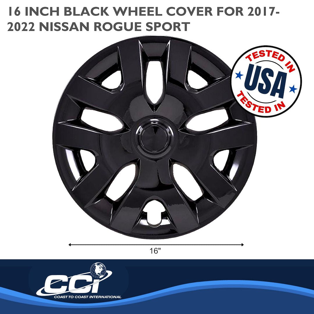 Coast To Coast 55416BLK Black Rogue Sport Wheel Covers - image 2
