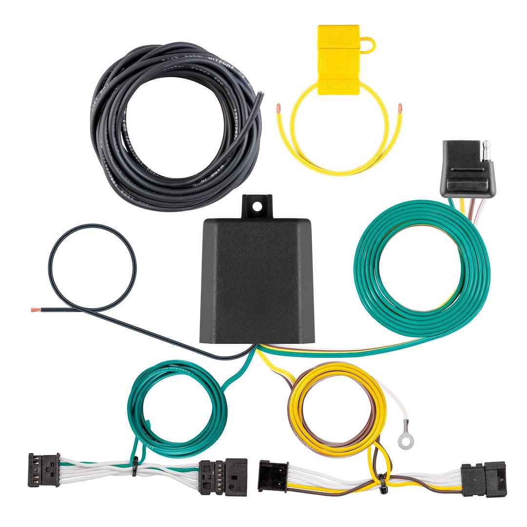 CURT 56557 4-Flat Plug-and-Play Trailer Harness for Select BMW X4