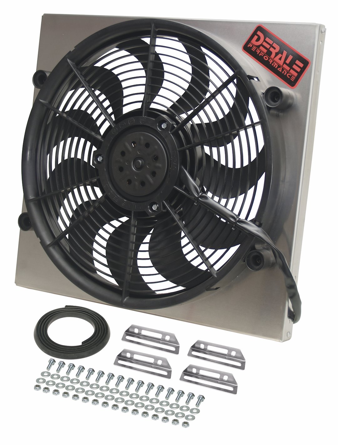 Derale 16819 17-Inch 12V Puller Fan with Aluminum Shroud - image 1