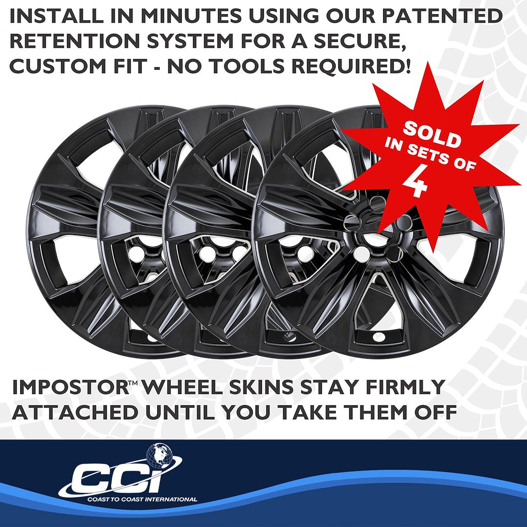 Coast To Coast IMP525BLK Gloss Black 18-Inch Wheel Covers - image 6
