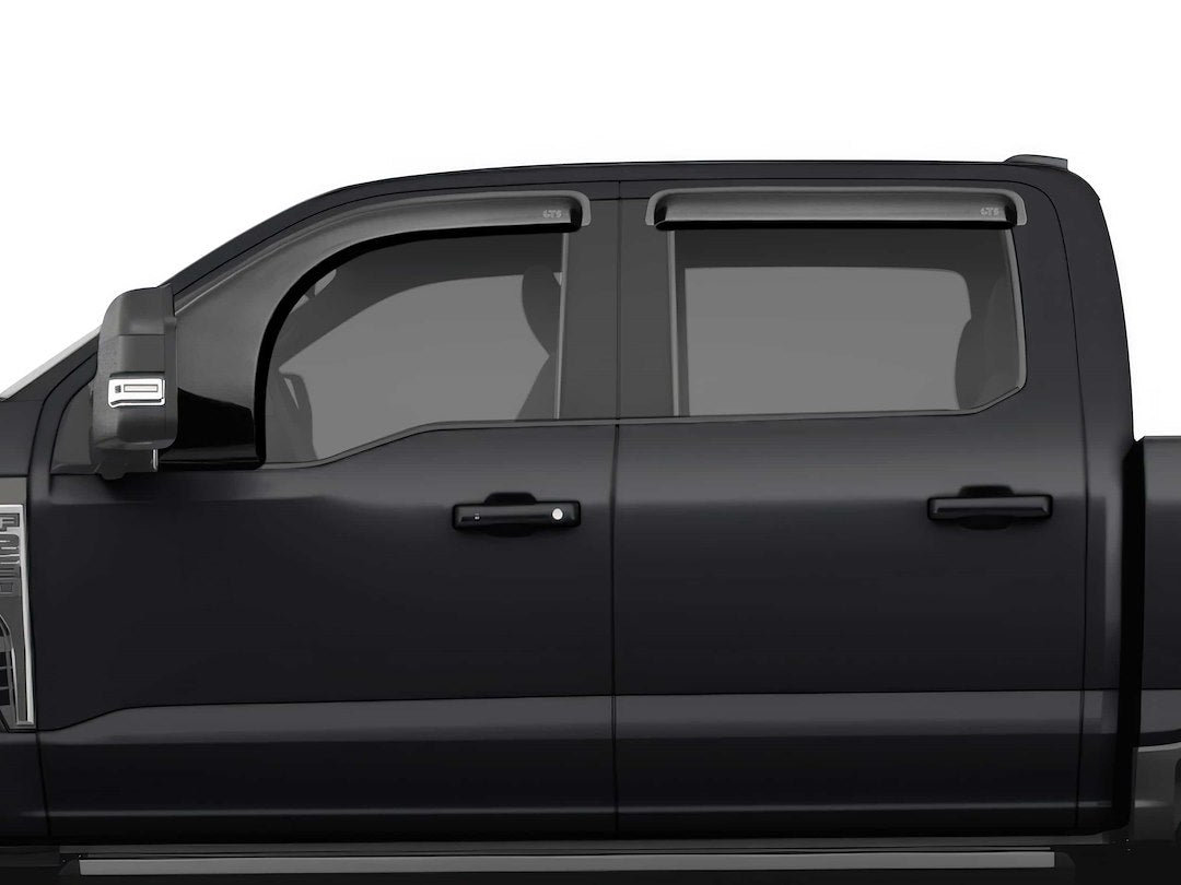 GT Styling 82982S Bubble Extended Ventgards Rainguard