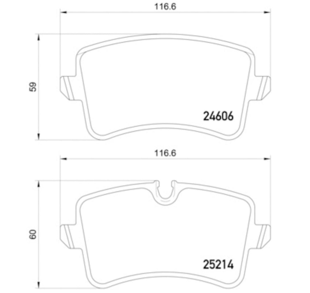 Hella Pagid 355016061 Low-Metallic Disc Brake Pad