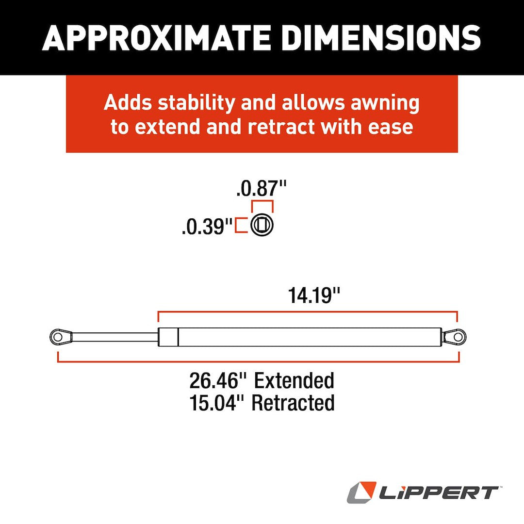 Lippert Components 280343 Awning Shock - image 6