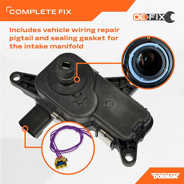 Dorman OE Solutions 911-933 Intake Manifold Flapper Motor - image 9