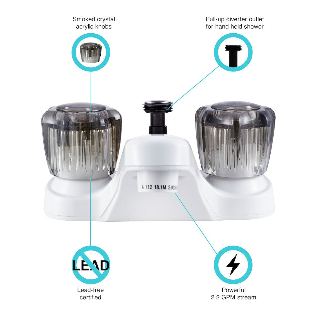 Dura Faucet Df-Pl720s-Wt Faucet - image 4