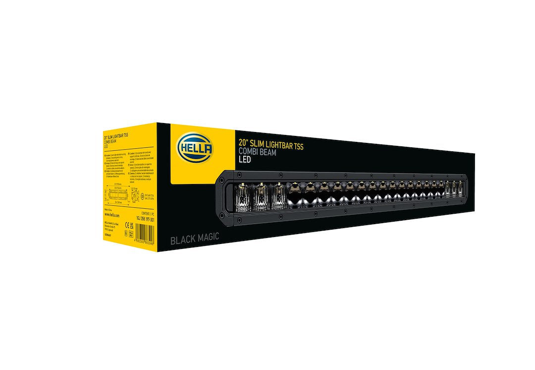 Hella 358197301 Black Magic Tough 20-Inch Slim Light Bar