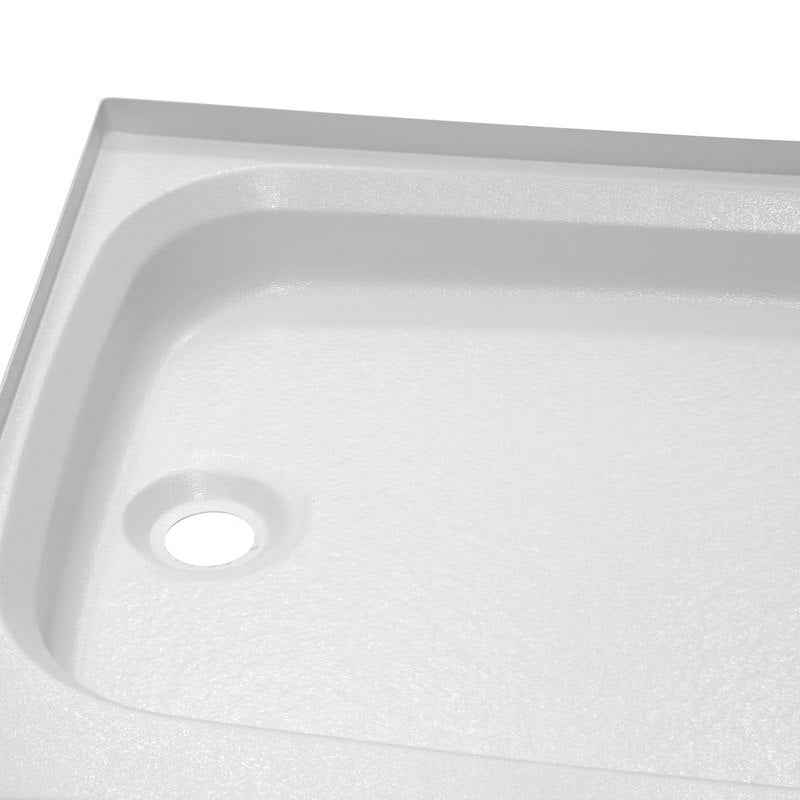Lippert Better Bath 210369 24" x 32" RV Shower Pan – Left-Hand Drain Colonial