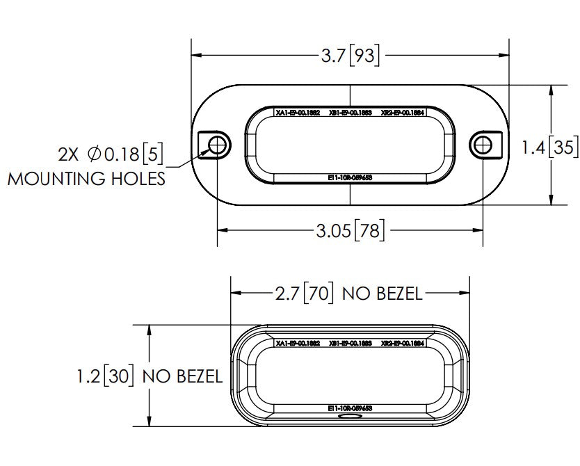 Ecco ED3703A Three-LED Surface-Mount Mini Warning Bar