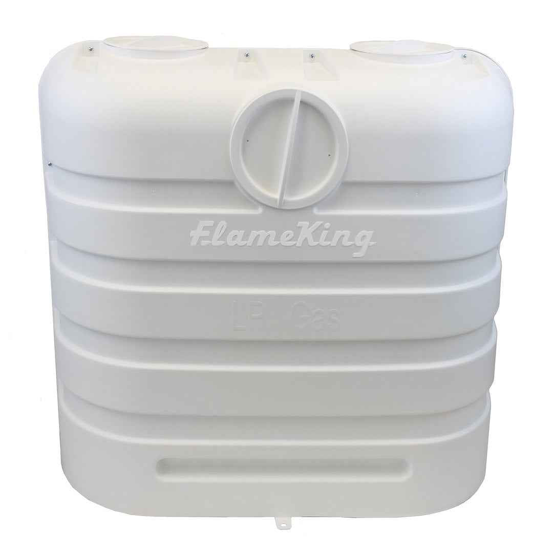 Flame King PCCRV30WHT Dual 30-lb Propane Tank Cover - White