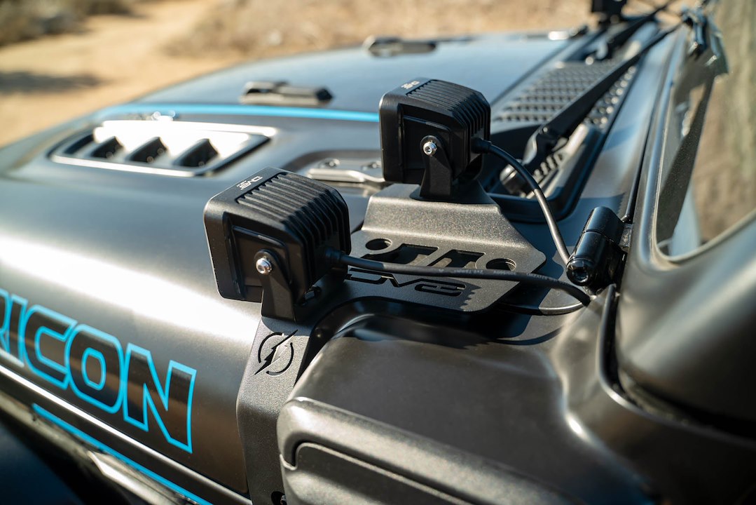 DV8 Offroad LBJL-12 Wrangler JL 4xe Dual-Light Bracket