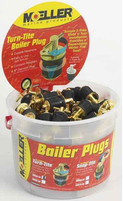Moeller 020899-001 1-in Brass Turn-Tite Boat Drain Plug