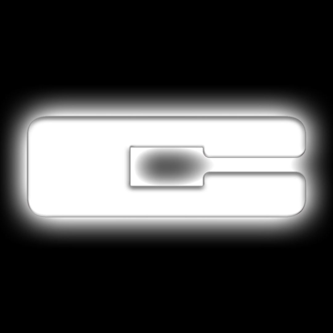 Oracle Lighting 3140-C-001 Matte White C LED Letter Badge
