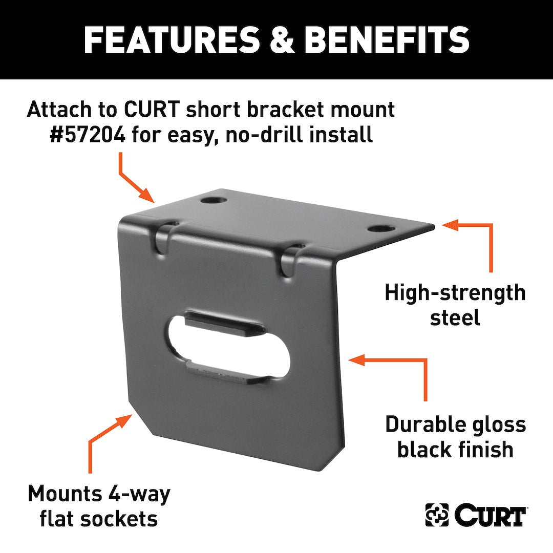 CURT Trailer Wiring Connector Mounting Bracket (58301)