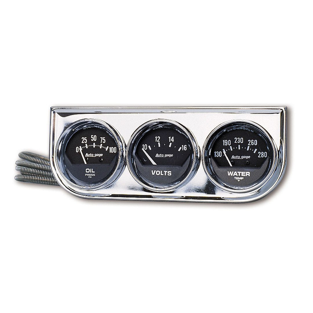 Autometer 2349 Gauge Oil Pressure/ Voltmeter/ Water Temperature - image 1