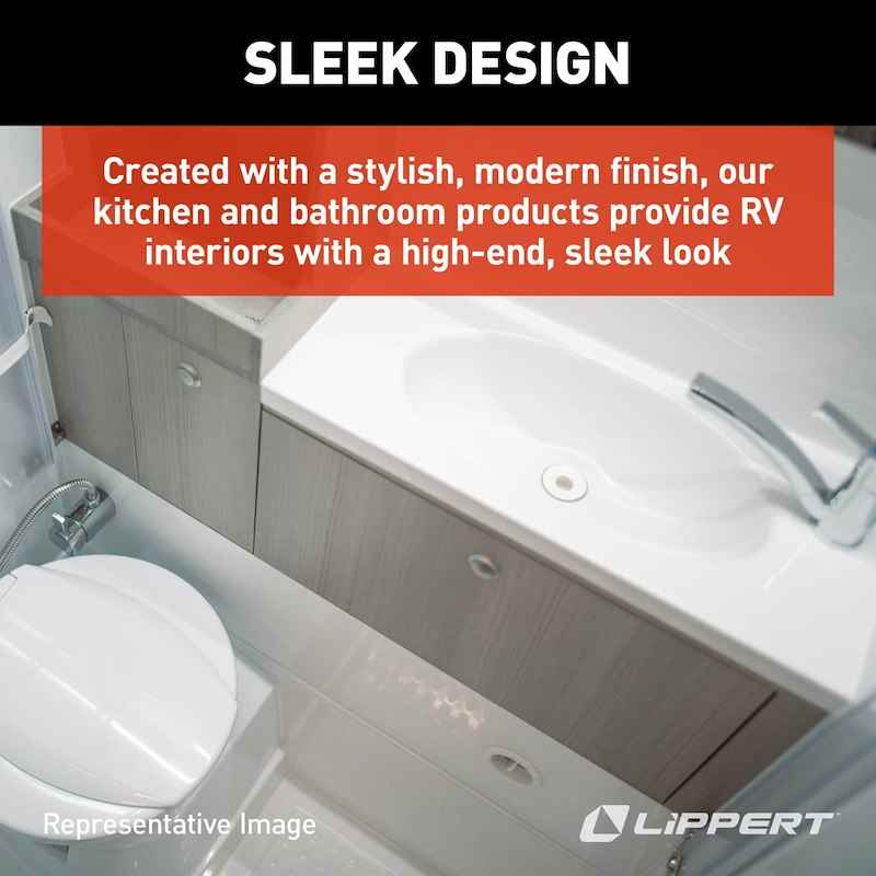 Lippert Better Bath 210371 24" x 32" RV Shower Pan – Right-Hand Drain
