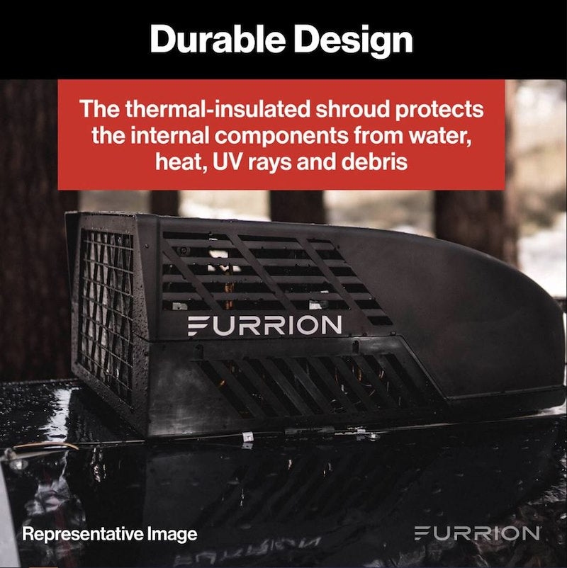 Furrion Chill HE Rooftop RV A/C 13500 BTU Black FACR13HESA2-BL-AM