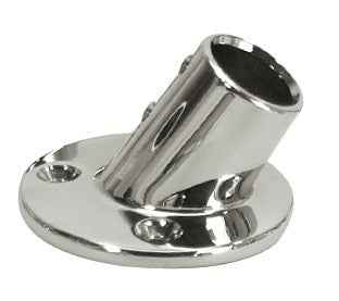 WhiteCap Industries 6140C Round Boat Rail Fitting - 60°