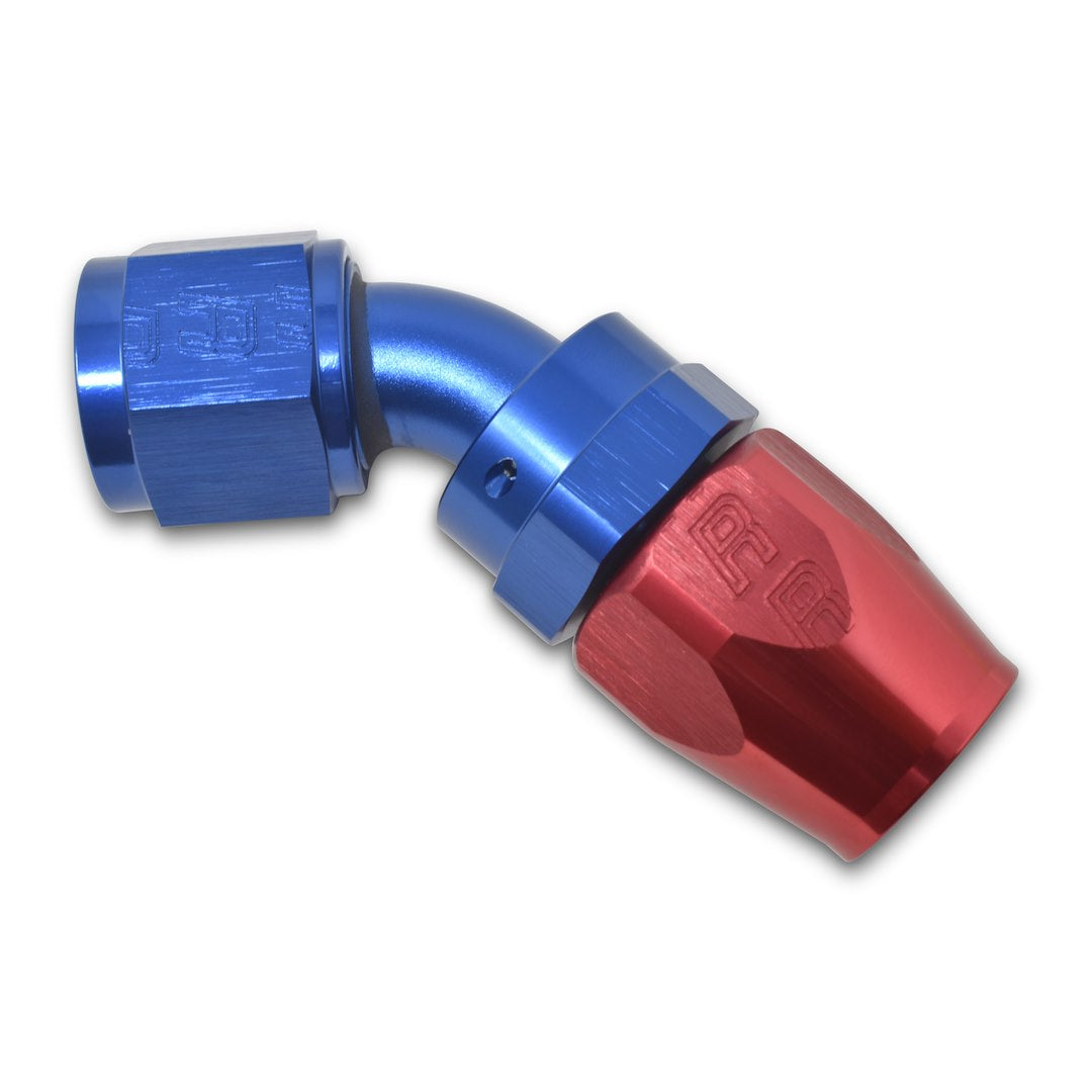 Russell 610080 Full Flow 45° Crimp-On Hose End, -4 AN