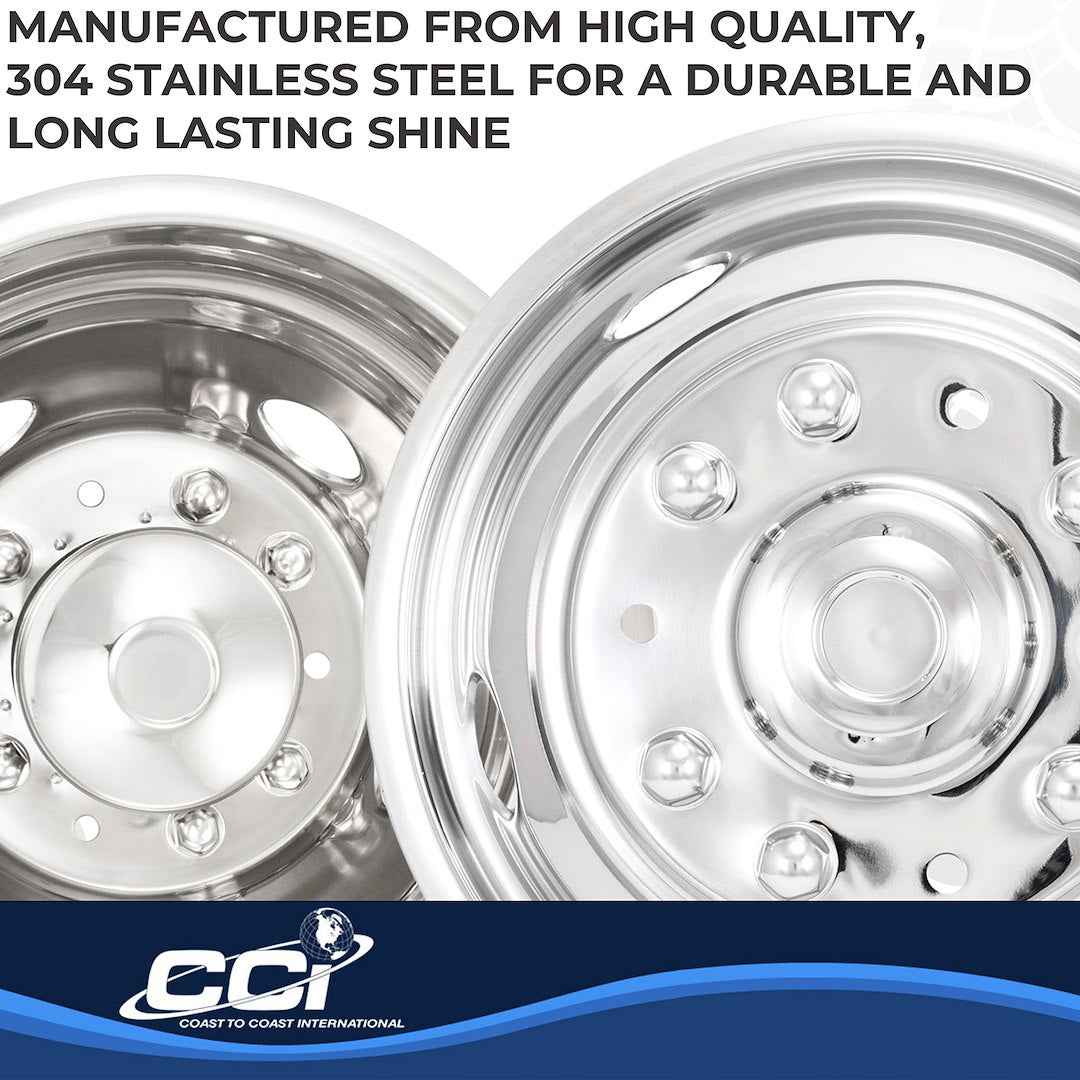 Coast To Coast N195F99 Wheel Simulators - 19.5 in - 10 Lug, Set of 4