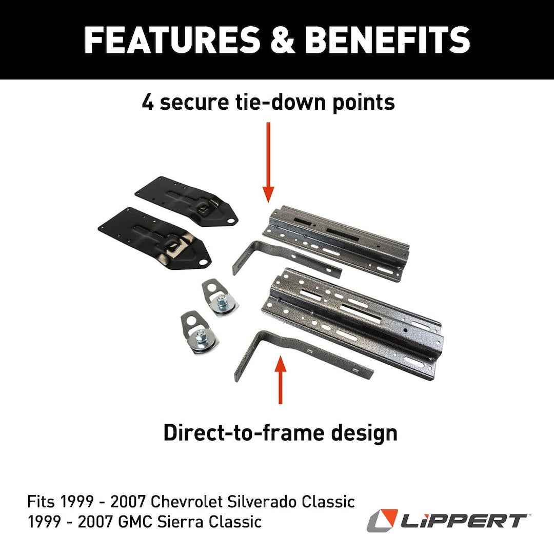 Lippert Components 182906 Camper Tie Down - Black