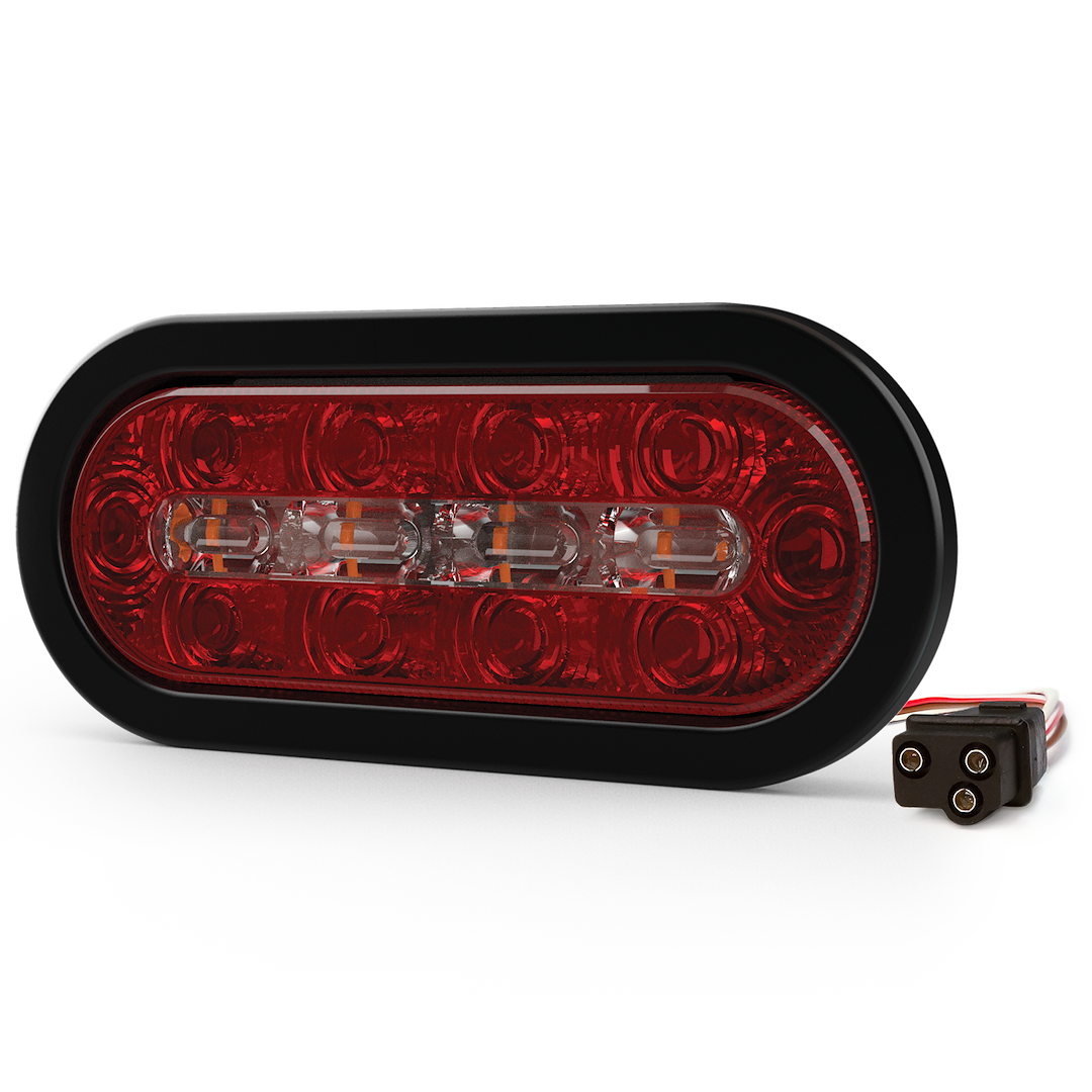Ecco ED3060AW Oval Grommet-Mount LED Warning Light