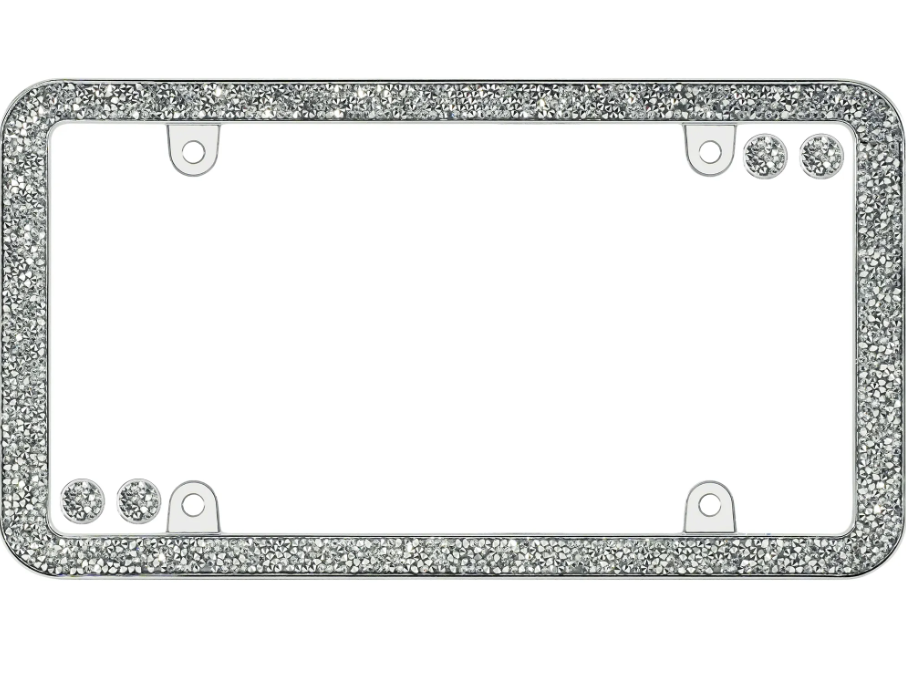 Cruiser 16630 Shattered Clear Chrome Plate Frame