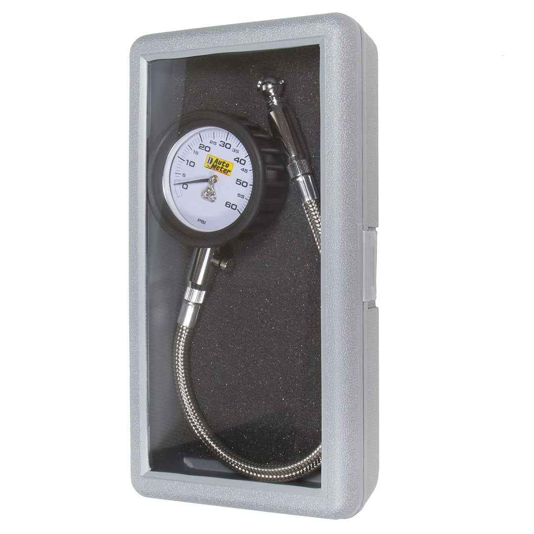 AutoMeter 2160 Analog Tire Pressure Gauge, 0–60 PSI