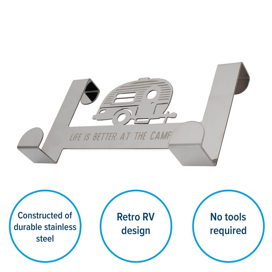 Camco Towel Rack (53381) – Material: Stainless Steel