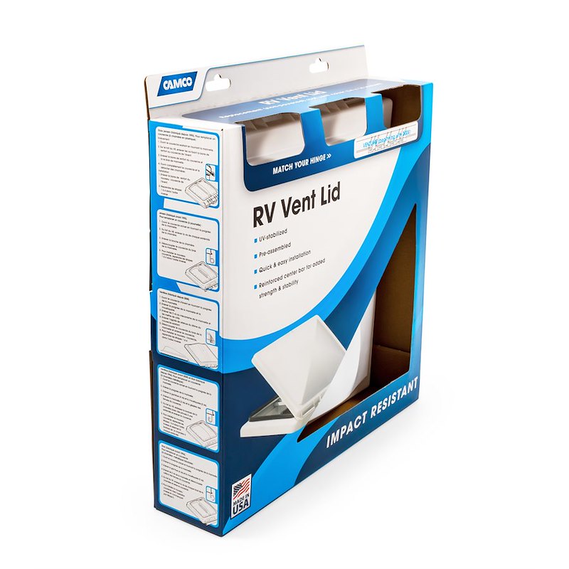 Camco 40151 White Polypropylene Vent Lid for Ventline 2008+