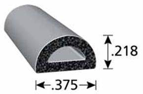 Trim-Lok X1333HT-50 EPDM Rubber Weather Stripping - 50 ft