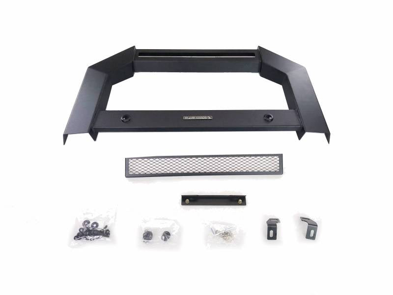 Black Horse Offroad AB-GM11-NL Bull Bar Black Satin 3 Inch No with skid plate - image 1