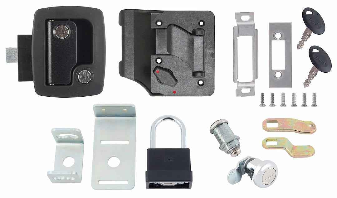 AP Products 013-6202 Entry Door Lock - Black - Paddle Type
