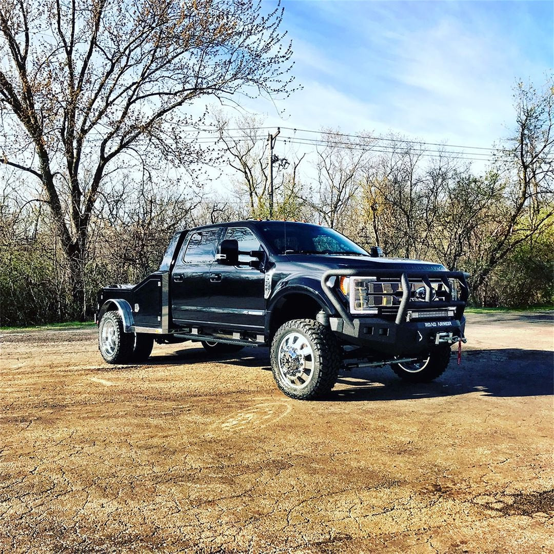 Road Armor 61742B Stealth Titan II Steel Front Bumper