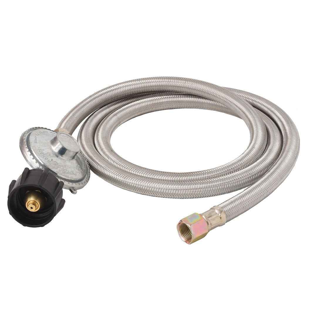 Flame King SS-QCC-3/8 Propane Hose with Regulator - 60 in