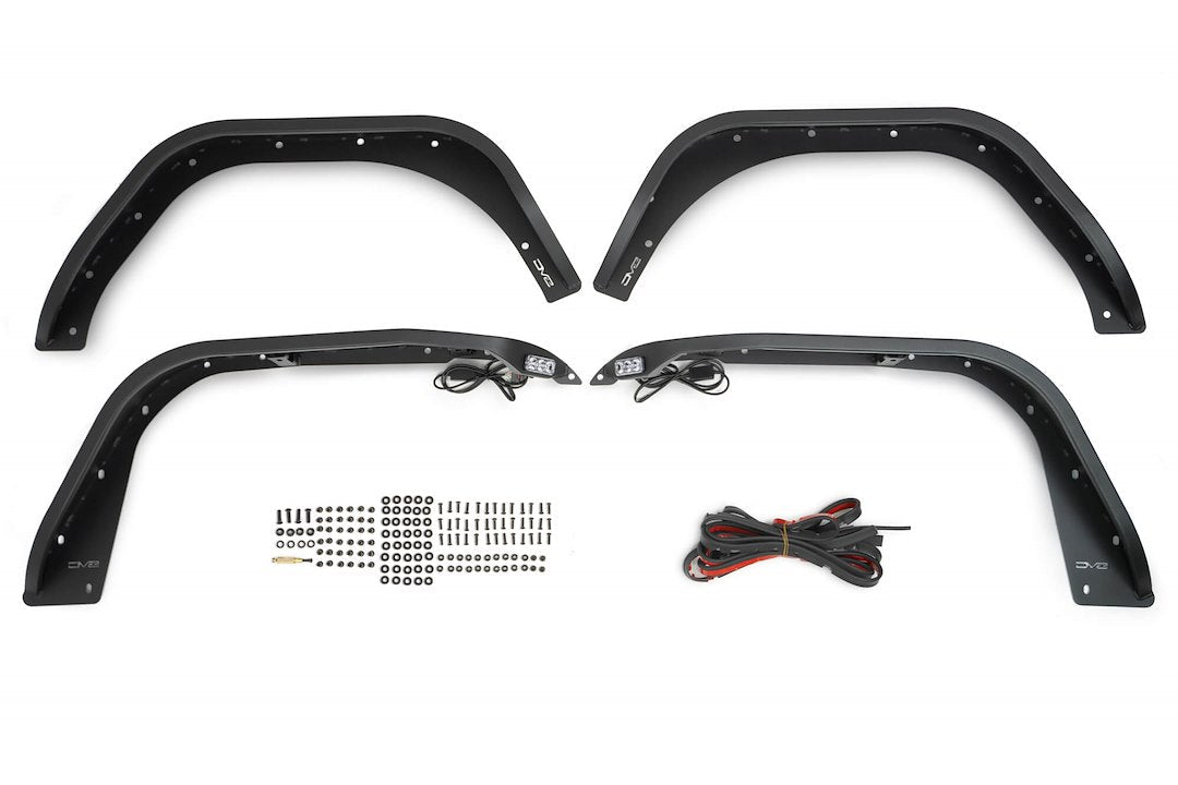 DV8 Offroad FDJL-07 Slim Wrangler JL Fender Flares