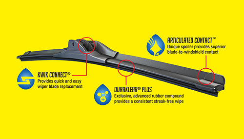 ANCO Contour® Single All Weather Single Blade Windshield Wiper Blade C-25-RH - image 3