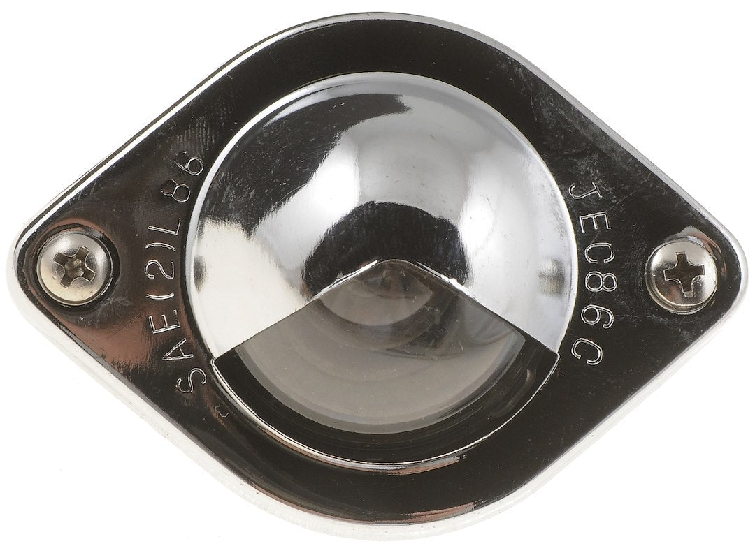 Help! By Dorman 68152 Silver Oval License Plate Light Lens - image 1