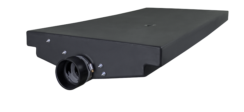 ICON 15271 Waste Holding Tank 20 Gallon 46 x 22 x 6 Inch Black RV Black & Gray