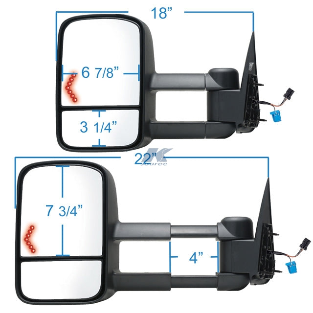 K-Source 62075-76g Exterior Towing Mirror - image 2