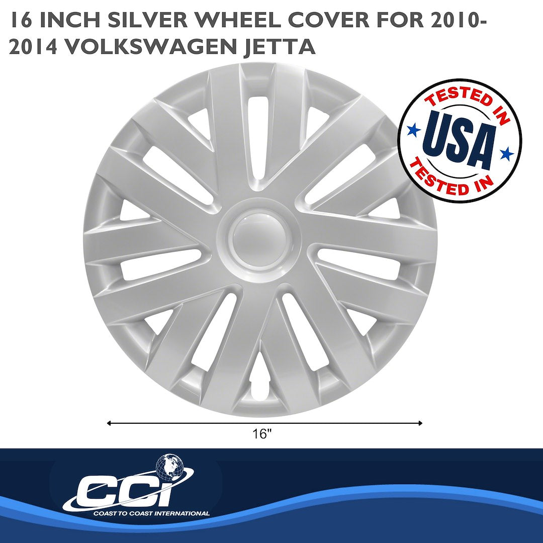 Coast To Coast 50616S Jetta Silver Double-Spoke Covers - image 2