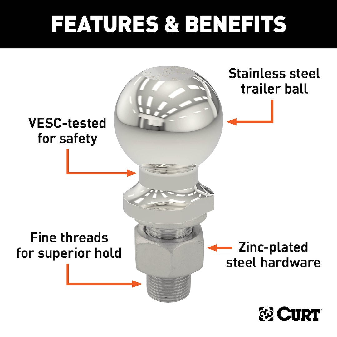 Curt 40056 Trailer Hitch Ball - image 3