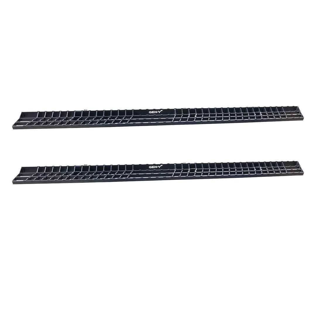 Gen-Y Hitch GH-25100 Stationary Steel Running Boards - Pair, 400 lb