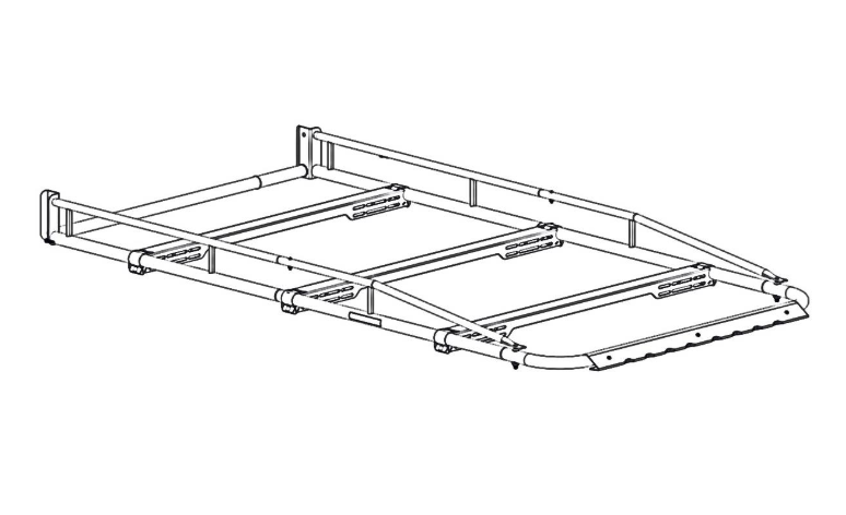 Holman 8010A Pro III Aluminum 500-Pound Ladder Rack