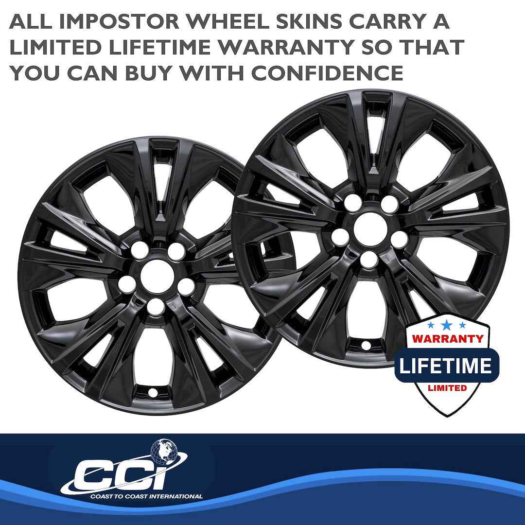 Coast To Coast IMP410BLK Black Highlander Impostor Wheel Skins