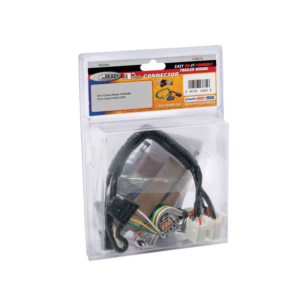 Tekonsha 118670 4-Flat Trailer Wiring for Nissan Pathfinder